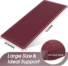 Anti Fatigue Kitchen Mat, 3/4" Thick - Non-Slip Bottom, Cushioned, Waterproof & Easy-to-Clean