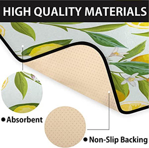 Kitchen Mat Lemon Tree Kitchen Floor Mat Cushioned Anti-Fatigue