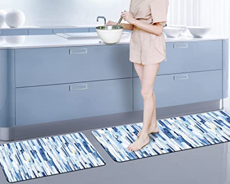 Kitchen Floor Mat Blue Kitchen Rugs anti Fatigue Kitchen Floor Mat
