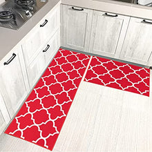 Kitchen Rugs Kitchen Mat Set of 2 Kitchen Rug Non-Slip Kitchen Rugs and Mats 47.3x17.3/31.5x17.3 Inch Floor Mat Doormat Runner Rug for Kitchen, Laundry, Living Room, Bedroom, Bathroom, Front Door