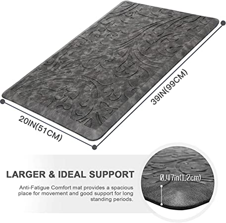 Generic KMAT Kitchen Mat [2 PCS] Cushion Anti Fatigue Comfort Mat, Non Slip  Memory Foam Kitchen