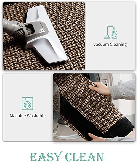 AMOAMI Rugs and Mats Non Skid, Washable, Absorbent for Large Kitchen Floor,  Front of Sink, 2 PCS Set 20x32+20x48