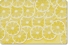 Jolunifun Lemon Antifatigue Kitchen Bath Door Mat Cushioned Runner Rug, Washable Welcome Floor Sink Mat, Summer Yellow Fruit Lemons Waterproof & Non-Slip Comfort Standing Doormat for Kitchen, 24"x36"