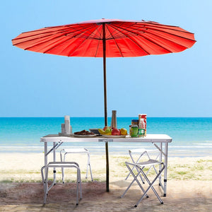 Steel Portable Folding Table with 4 Folding Chairs