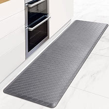 HappyTrends Kitchen Floor Mat Cushioned Anti-Fatigue Kitchen Rug,17.3"x28",Thick Waterproof Non-Slip Kitchen Mats and Rugs Heavy Duty Ergonomic Comfort Rug for Kitchen,Floor,Office,Sink,Laundry,Black