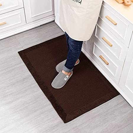 Kitchen Rugs and Mats, Washable Non-Skid Kitchen Mats for Floor, Large  Runner Rugs for Kitchen Floor, Front of Sink, Hallway, Laundry Room (Beige