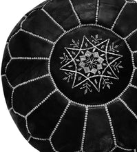 Moroccan Pouf Cover, Genuine Goatskin Leather - Cover ONLY - Stuffing is NOT Included sohaib