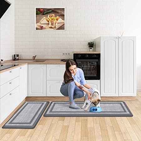 Kitchen Floor Mat Cushioned Anti-Fatigue Kitchen Rug Waterproof Non-Sl –  Modern Rugs and Decor