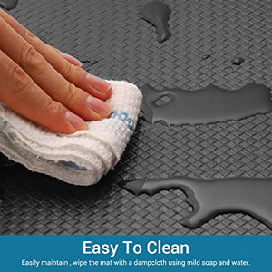 LUXEAR Anti Fatigue Kitchen Mat - Waterproof Anti Fatigue Kitchen Rug with Non-Slip Bottom - Cushioned Comfort Floor Mat - Comfort at Kitchen, Home, Office, Laundry Room - (17'' x 30'', Black)