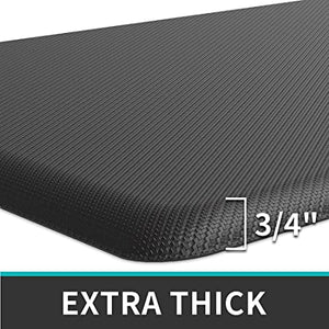  DEXI Anti Fatigue Kitchen Mat, 3/4 Inch Thick, Stain Resistant,  Padded Cushioned Floor Comfort Mat for Home, Garage and Office Standing  Desk, 39x20, Black : Home & Kitchen