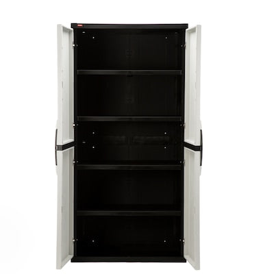 Home Garage Storage Cabinet with Doors and Shelves – Modern Rugs and Decor