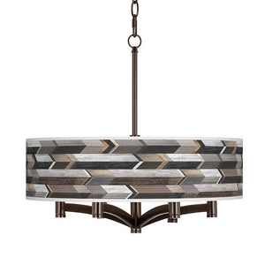 Ava 6-Light Bronze Pendant Chandelier