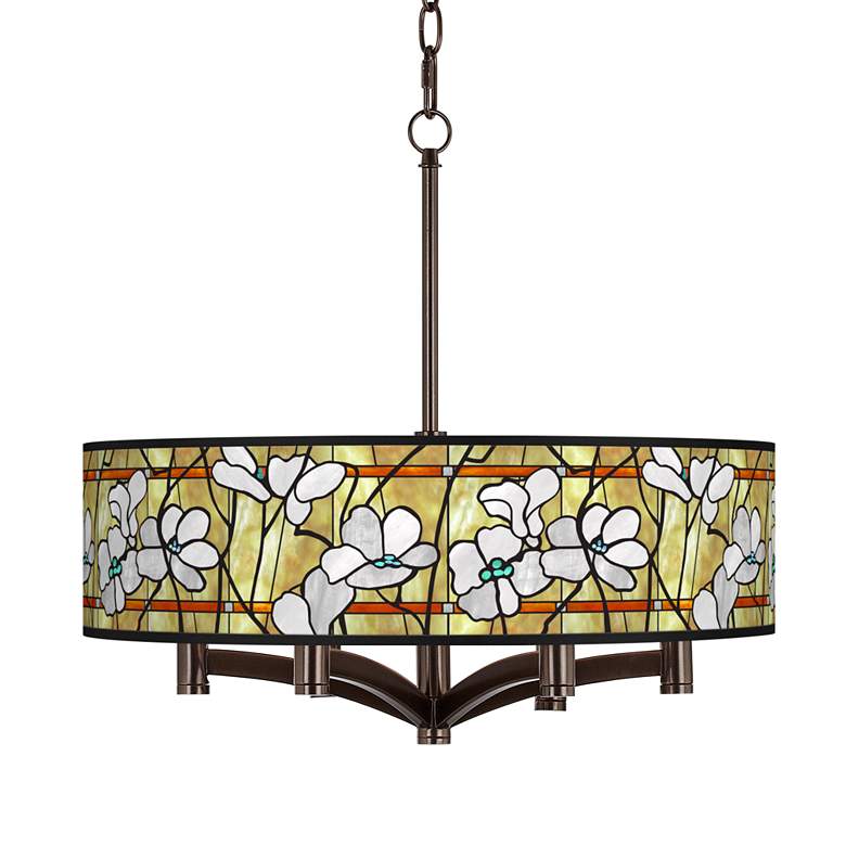 Magnolia Mosaic Ava 6-Light Bronze Pendant Chandelier