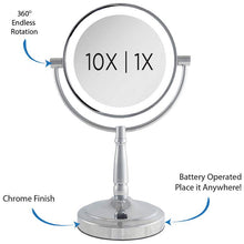 Next Generation® Chrome Cordless LED Vanity Mirror