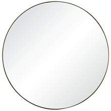 Yoka Silver and Gold Painted 24" Round Wall Mirror