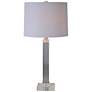 Sauline Brushed Nickel Column Table Lamp