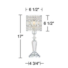 Tori 17" High Crystal Accent Table Lamp