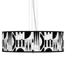 Scribble World Giclee 24" Wide 4-Light Pendant Chandelier