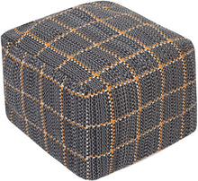 Handwoven Ottoman Foot Stool Floor Cover Unfilled Braided Footrest Cushion