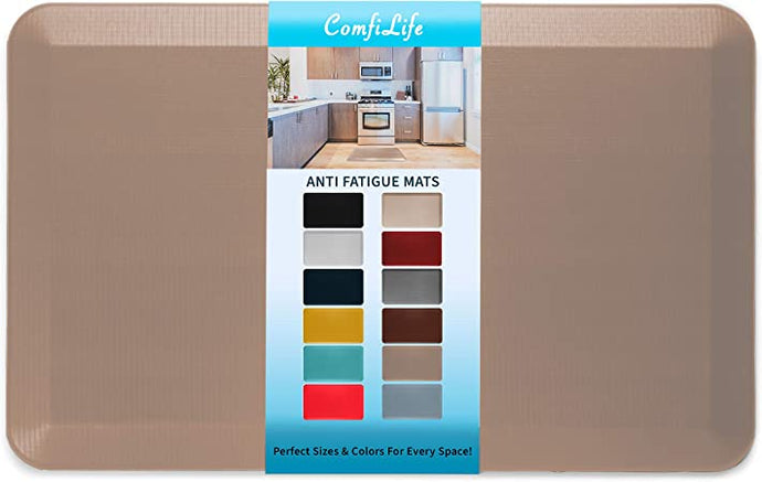 Anti Fatigue Floor Mat – 3/4 Inch Thick Perfect Kitchen Mat, Standing Desk Mat – Comfort at Home, Office, Garage – Durable – Stain Resistant – Non-Slip Bottom (20