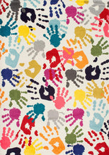 nuLOOM Handprint Nursery Kids Area Rug, 5' x 8', Multi