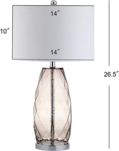 Juliette Glass/Metal LED Lamp
