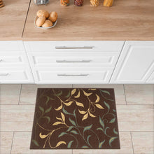 Chocolate Leaves Non Skid Area Rugs