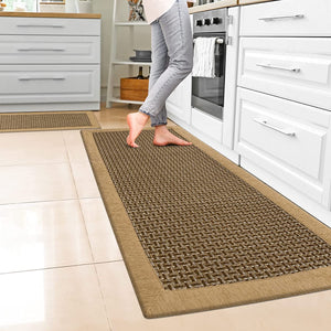 2 PCS Non-Slip Kitchen Floor Mat 20x47+20x30 – Modern Rugs and Decor