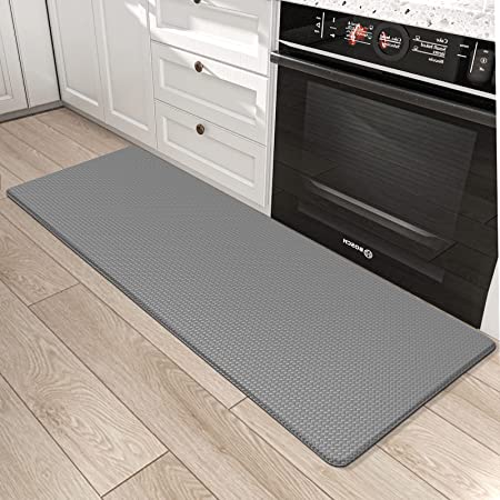  Oakeep Kitchen Mat Anti Fatigue Cushioned Mats for Floor Runner Rug  Padded Kitchen Mats for Standing, 17x95, Grey: Home & Kitchen