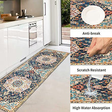 Kitchen Rugs Kitchen Mat Set of 2 Kitchen Rug Non-Slip Kitchen Rugs and Mats 47.3x17.3/31.5x17.3 Inch Floor Mat Doormat Runner Rug for Kitchen, Laundry, Living Room, Bedroom, Bathroom, Front Door