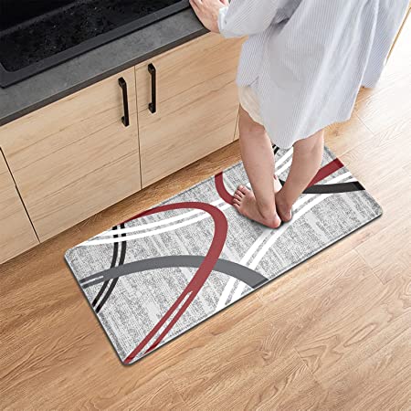 Kitchen Mat [2 PCS] Cushioned Anti-Fatigue Floor Mat, Waterproof Non-Skid  Ergonomic Comfort Foam Rugs, Standing Mat for Kitchen, Floor,Office, Sink