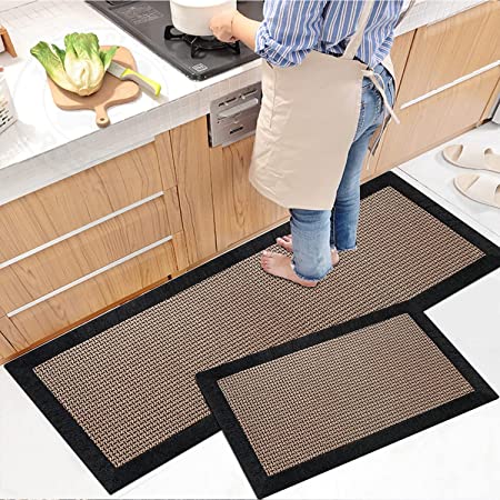 Kitchen Rugs and Mats Non Skid Washable, Absorbent Rug for Kitchen, Large  Kitchen Floor Mats for