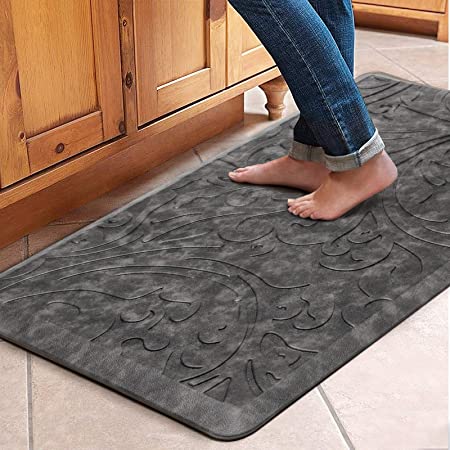 KMAT Kitchen Mat Cushioned Anti-Fatigue Floor Mat Waterproof Non