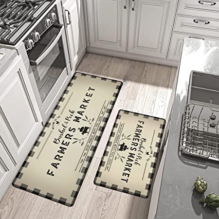 1PC Farmhouse Kitchen Mat, Non Slip Thick Kitchen Rugs And Mats For Floor  Comfort Standing Mats For Kitchen, Sink, Office, Laundry