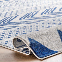 Shaina Tribal Area Rug,Blue