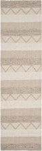 Natura Collection Handmade Moroccan Boho Tribal Wool & Viscose Area Rug Beige