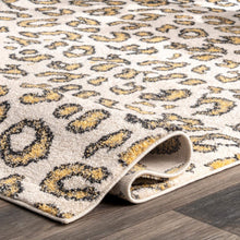 Print Leopard Beige Soft Area Rug