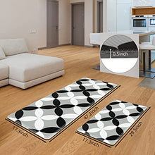 FITHOME Anti Fatigue Kitchen Mat, 2PCS Cushioned Mats for Kitchen Floor/Laundry Room/Office, Waterproof Comfort Rugs at Home (17.3'' x 47.2'' + 17.3'' x 29.5'' )