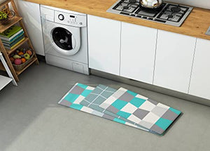Art3d Premiun Reversible Anti-Fatigue Kitchen Mat, Anti-Slip Floor Comfort Mat for Kitchen, Bathroom, Laundry Room or Office (18x30, Marble Design)