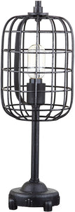 Odette Industrial Metal Table Lamp Black/Silver