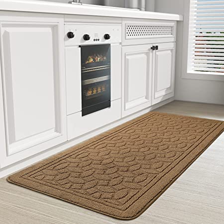 Color G Kitchen Rugs, Non Skid Kitchen Runner Rug Machine Washable Kitchen Floor Mat, Easy to Clean Kitchen Rugs and Mats, 18