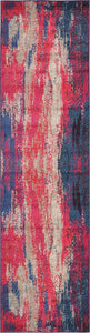Bright Abstract Red Magenta Soft Area Rug