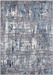 Hampstead Abstract Blue Soft Area Rug