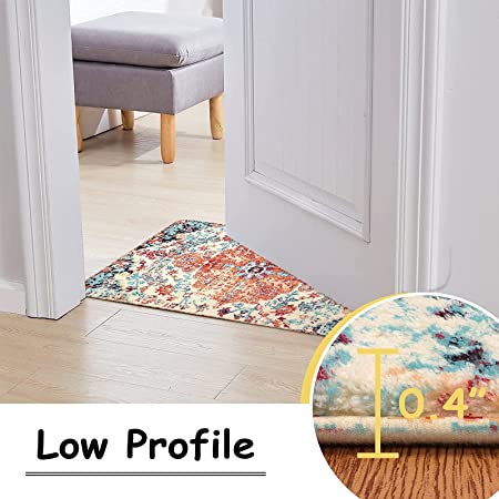 Deerly 2x3 Washable Boho Rug Small Area Rugs for Entryway Bedroom Bathroom  Kitchen Lliving Room, Soft Flower Rugs Low Pile Non-Slip Rubber