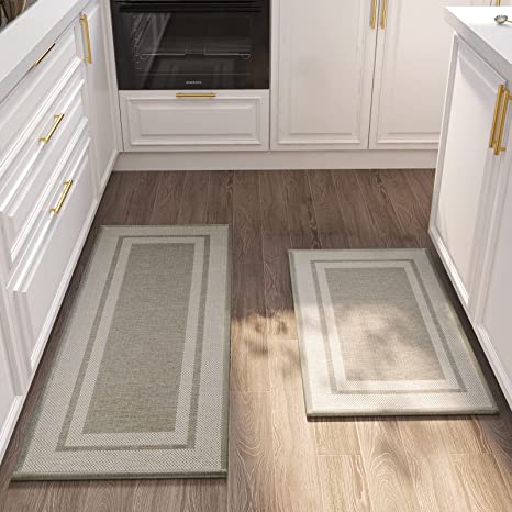 Kitchen Rugs Rubber Non-Slip Washable Mats