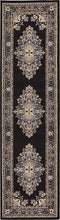 Traditional Medallion Black Soft Area Rug