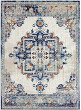 Beverly Collection Ivory Oriental Floral Soft Area Rug