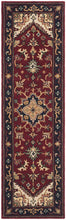 Oriental Heriz Medallion Red Wool Area Rug