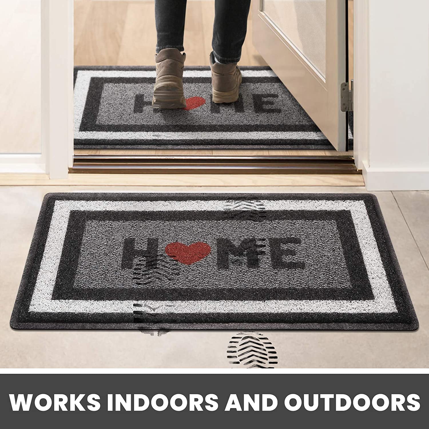 Trends 2 Pack Non Slip Outdoor Indoor Door Mat 30x17 – Modern Rugs and  Decor