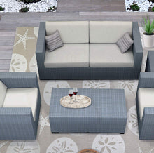 Beige Tropical Indoor Outdoor Patio Area Rug